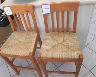 3-Bar Chairs, Rush Seats