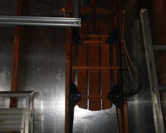 And then the sun set and the vintage sled was darkened