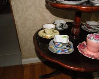 Teacups in a wide variety of shapes and colors
