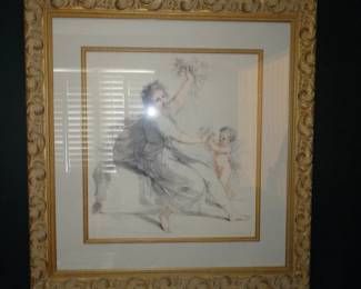 Very lovely portrait, with ornate frame