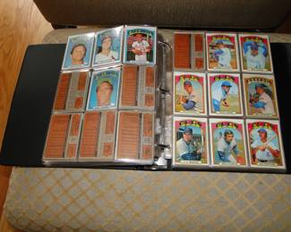 Binders filled with cards