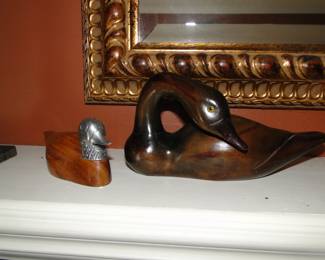 Hand carved ducks