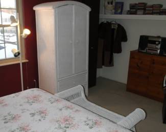 Wicker wardrobe