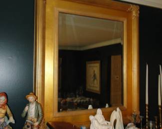 Large framed mirror, with ornate frame
