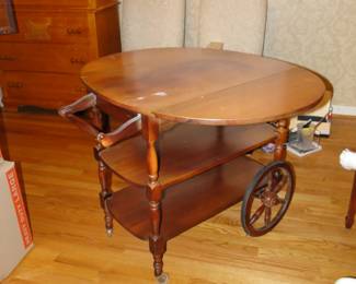 Americana Bar Cart, ok, it could be a coffee or tea cart, but it is a cart