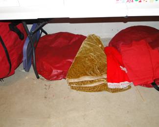 Tree skirts, wreath bags and more