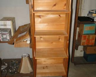 What a unique shelving unit