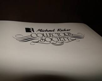 We have the complete Michael Ricker Collectors Society book too