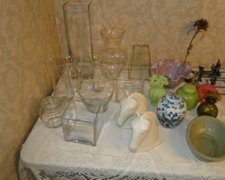 Lots and lots of vases in all shapes, sizes and colors