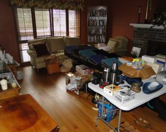 We have things on tables, and ready for viewing