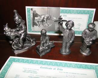 Michael Ricker pieces, along with Certificates of Title