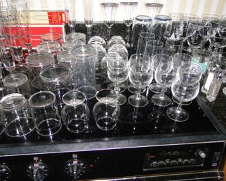 Stemware in all shapes and sizes