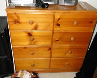 Solid wood dresser
