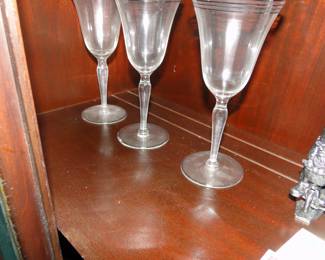 And crystal stemware too