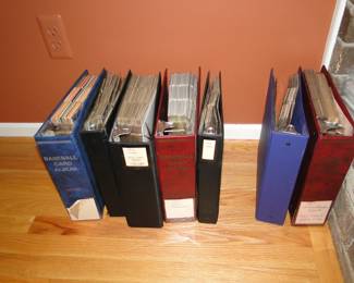 Binders filled with cards