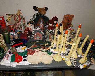Candles, Moose, and Snowmen