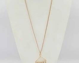 226 14k Gold Necklace with Pendant, 11.7g