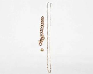 436 8k Gold Chains, 7.6g