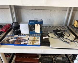 1056 Alienware Laptop, PlayStation Controller and Video Games, Apple TV 4K, Turtle Beach Microphone