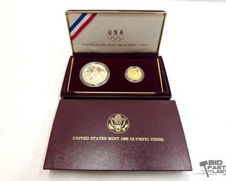 648 United States Mint 1988 Olympics Coins