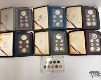 692 6 United States Mint Prestige Sets and 1 Small Cent Type Set