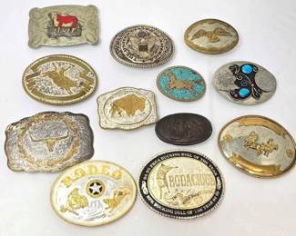 754  12 Belt Buckles 