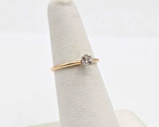 426 10k Gold and Diamond Ring, 1.2g