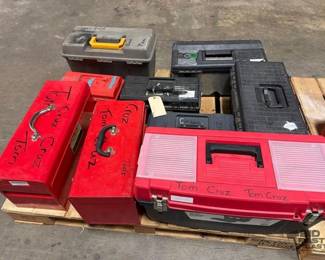 950 9 Tool Boxes with Tools