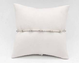 240 14k Gold and Diamond Bracelet, 7.5g