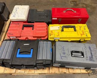 955 7 Tool Boxes with Tools