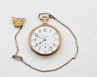 618 14k Gold Filled Illinois Watch Co Pocket Watch