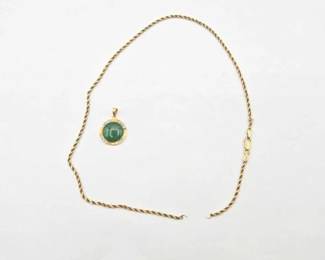 232 14k Gold Necklace, 10.4g