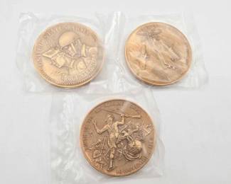 728 3 Military Commemorative Medals