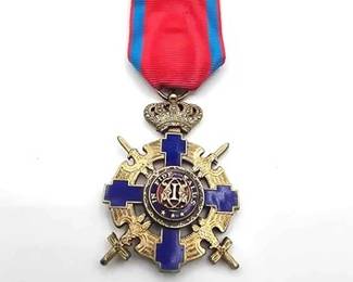 720 1877 Order of the Star of Romania Medal