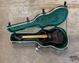 2012 Fender Strat Electric Acoustic Guitar With A epiphone Explorer Neck