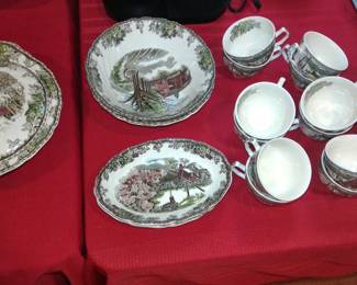 Johnson Bros. 'THE FRIENDLY VILLAGE' Total of 148 Pieces