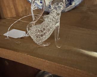 glass cat ornament 