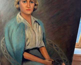 Large vintage portrait study