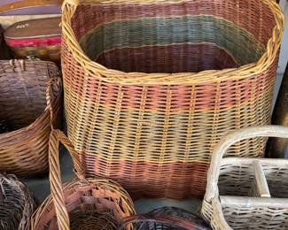 A large collection of baskets