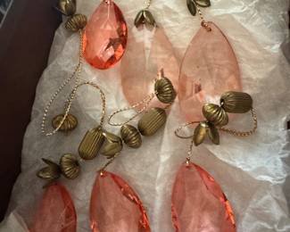 vintage crystal drop ornaments 