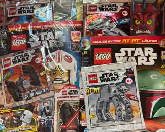 Lego magazines with toys attached 