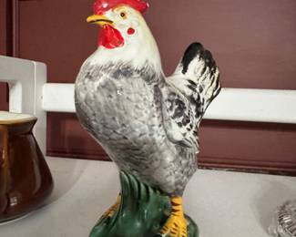 Ceramic rooster