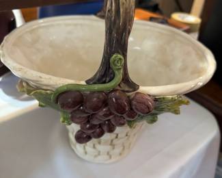 Italian ceramic basket
