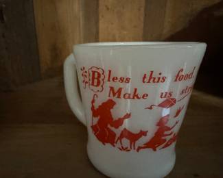 Fire King Alphabet mug