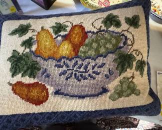 Needlepoint pillow
