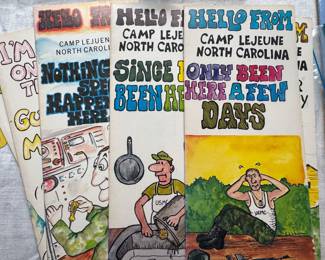 Vintage Camp LeJeune cards