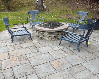 4 RESTORATION HARDWARE CHAIRS W/CUSHIONS