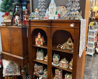 Lots of vintage Christmas  houses and trees