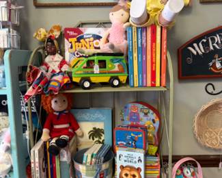 Vintage toys throughout the store