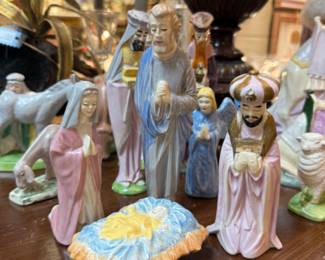 Vintage nativity scene